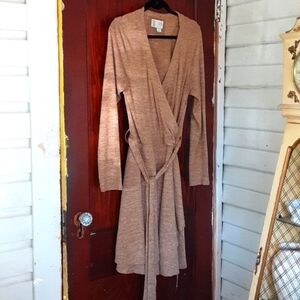 Anthropologie Saturday Sunday sz large faux wrap dress fall vibes
